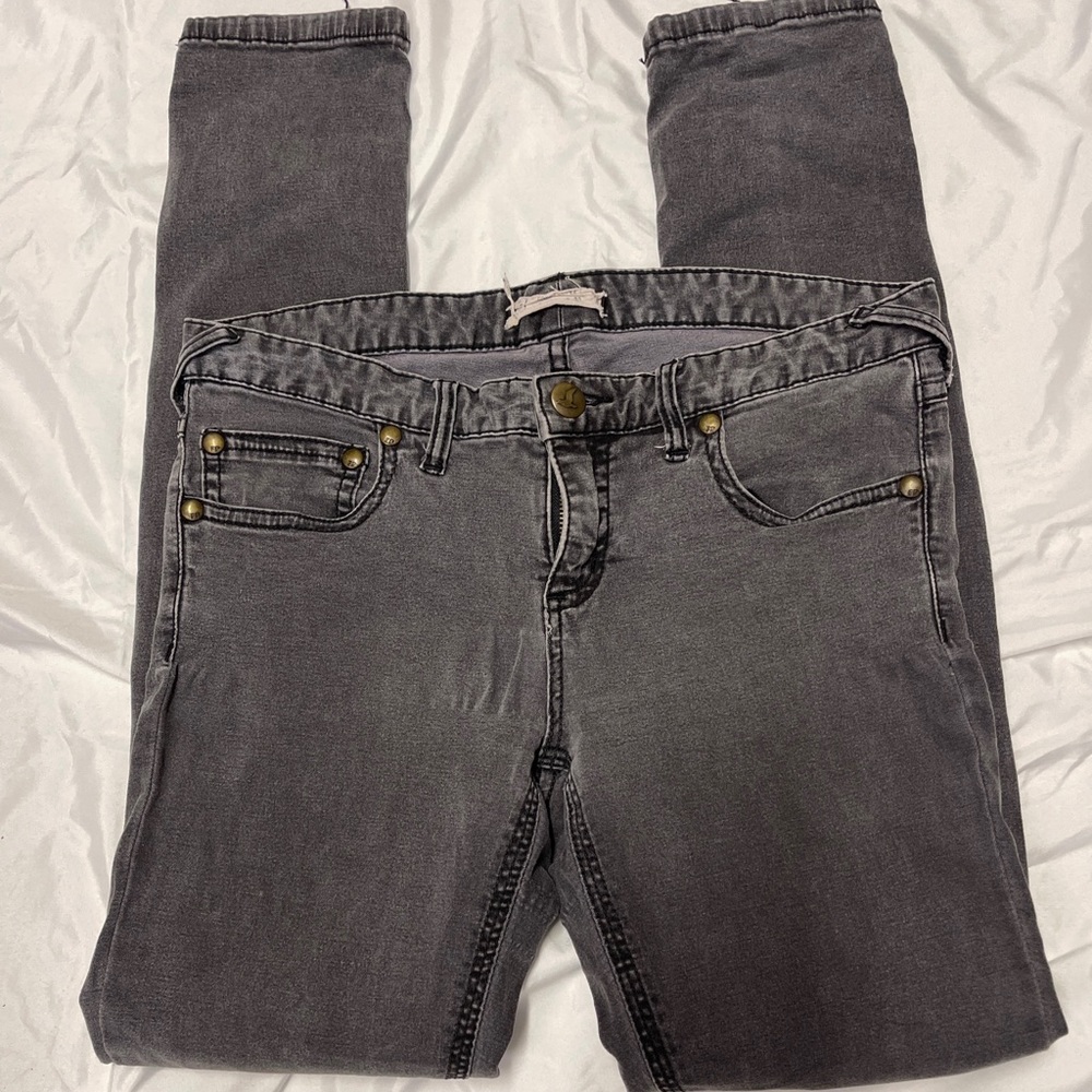 Free People Denim Light Black Jean SZ 30 Skinny women’s Junior